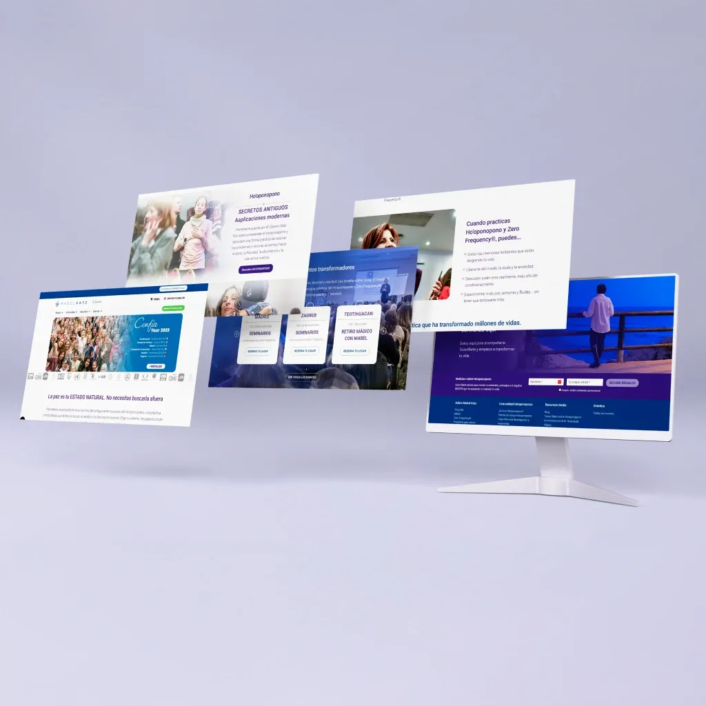 Mabel Katz: Sitios multilingües · WordPress + WooCommerce